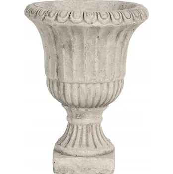 Květináč Clayre & Eef šedý betonový Květináč 15 cm x 15 x 20 cm