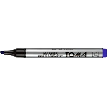 Permanentní popisovač Toma TO-091 , dlátový hrot, modrý