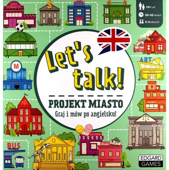 Desková hra Společenská hra Let’s talk. Projekt Město. Hra pro výuku angličtiny Edgard