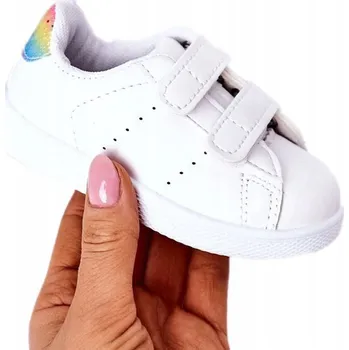 Dívčí tenisky DĚTSKÉ TENISKY BOTASKY NA SUCHÝ ZIP S BROKÁTEM VEL. 22