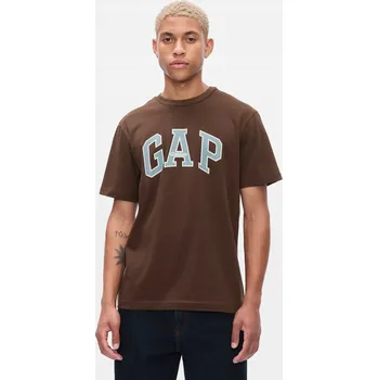 Pánské tričko PÁNSKÉ TRIČKO 100% BAVLNA GAP ATHLETIC HNĚDÉ L
