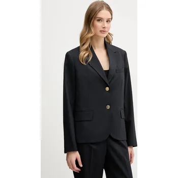 Dámské sako Sako s přídavkem vlny Tommy Hilfiger WW0WW47912 námořnická modř 59X, vel. 40