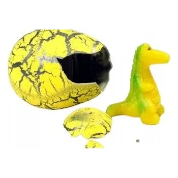 Figurka Figurka dinosaura Ecotoys, žlutá, gumová, 3 cm