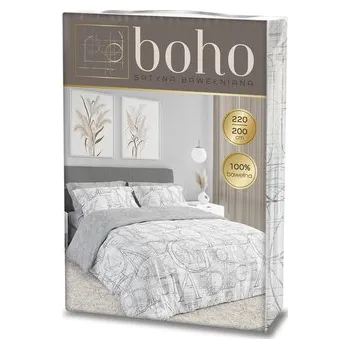 Sprchový závěs POŚCIEL KPL.220X200+2x70X80 BOHO 009 SATYNA BAW.