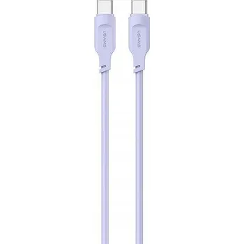 Datový kabel Kabel Usams USB typ C - USB typ C 1,2 m fialový