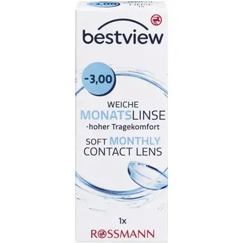 Kontaktní čočky Best View Měsíční kontaktní čočky -3,00