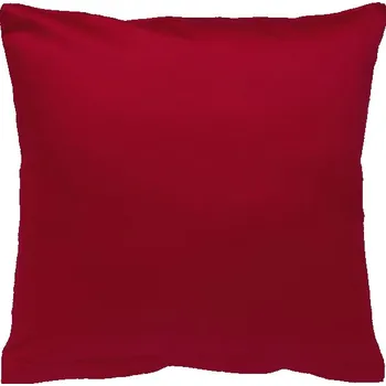 Bytový textil SCANquilt povlak SATÉN COLOR červená ruby 40 x 40 cm