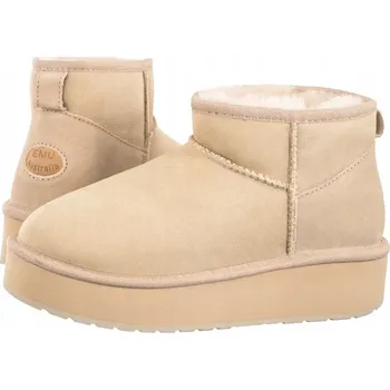 Dívčí sněhule Boty EMU Australia Stinger Micro Flatform 2.0 Macadamia W13296 Béžové