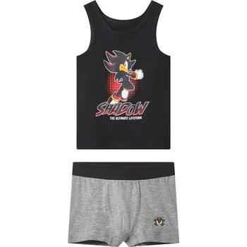 Chlapecká souprava spodního prádla, 2dílná (černá/šedá, 122/128)