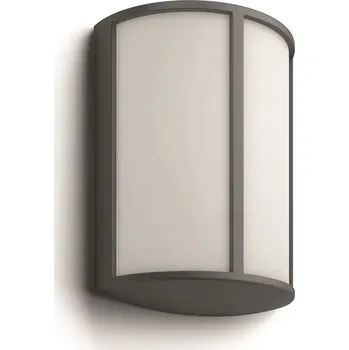 Nástěnné svítidlo Zahradní nástěnné svítidlo Philips bílé, černé, integrovaný LED zdroj 6 W