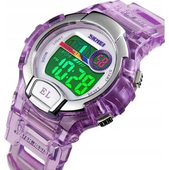 Hodinky Dětské hodinky SKMEI skm.114501a.chd elektronické fialové s mnoha funkcemi