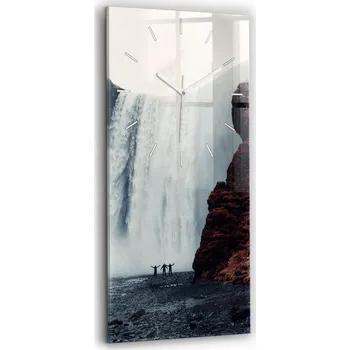 Hodiny Nástěnné hodiny Wallfluent hnědé 30 cm