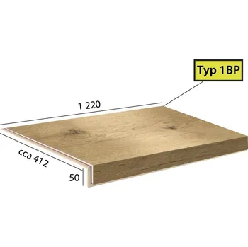 Schodiště Vinylové schody BRASED Ecoline Step 1BP - 9525 Dub italský světlý