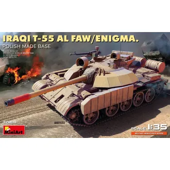 Plastikový model 1:35 Iraqi T-55 AL FAW/Enigma, Polish Made Base