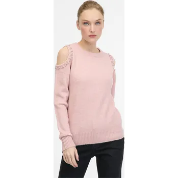 Dámský svetr Světle růžový dámský svetr ORSAY Orsay černá | bílá | růžová 3500132