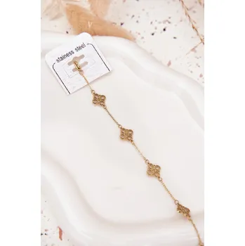 Dámská halenka Náramek ze nerezové oceli se zlatými přívěsky univerzální