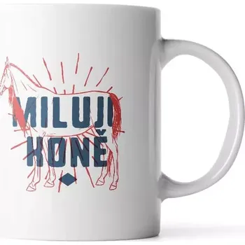 Sablio Hrnek Miluji koně - 890 ml - XXL