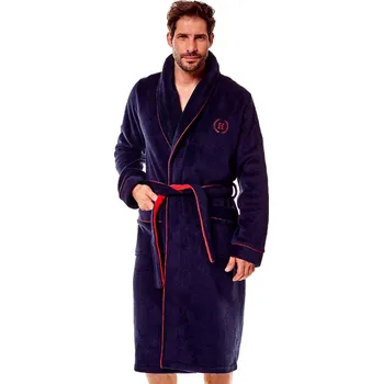 Pánský župan 36375 Got - Henderson tm.modro-červená XL