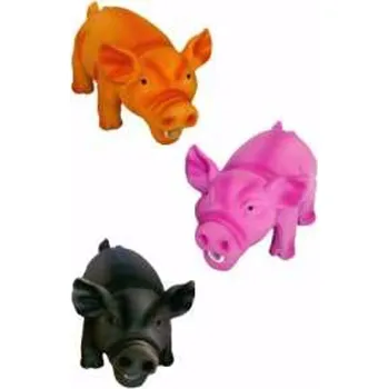 Hračka pro psa Divočák chrochtající gumový 15 cm