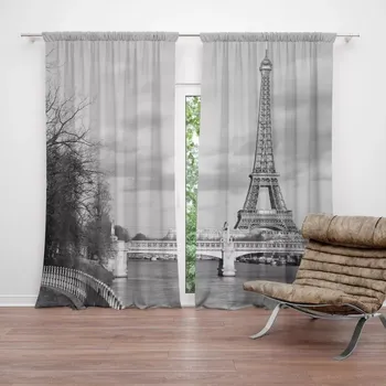 Závěs Sablio Závěs Eiffelova věž 5: 2ks 140x250cm