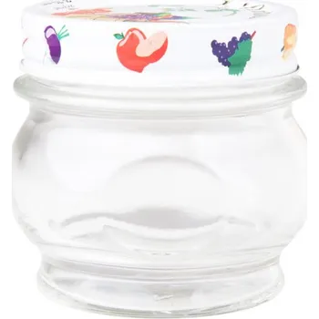 Dajar Skleněná nádobka s ozdobným víkem 212 ml