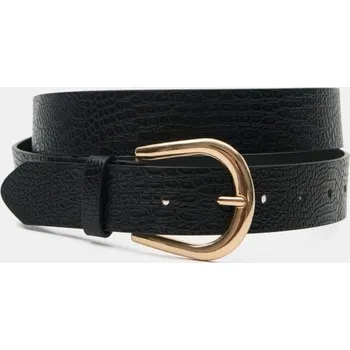 Módní doplněk Sinsay - Pásek se zlatou sponou - černá - 9683F-99X - 9683F-99X-M