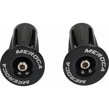 Láhev MEROCA Zátky řídítek kolo hliník 22–24 mm černé NO SIZE ČERNÁ