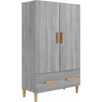 Komoda Skříňka, šedý dub sonoma, 70x31x115 cm, dřevěný materiál