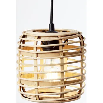 Brilliant 99262/76 Jednoduché závěsné bambusové svítidlo CROSSTOWN