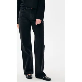 Sinsay - Džíny s širokými nohavicemi a vysokým pasem - černá - 208HC-99J - 208HC-99J-38-1