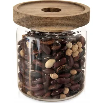 Dóza na potraviny Skleněná dóza na potraviny, vzduchotěsná, na sypké produkty, 0,73 l