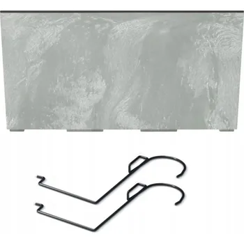 Obraz Prosperplast Truhlík Urbi Case Beton Effect, světle šedý, s držáky 40x19x20cm