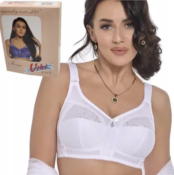 Dámské spodní prádlo Viki podprsenka nevyztužená bílá velikost 90D