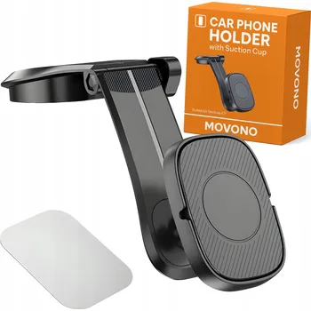 MAGNETICKÝ DRŽÁK NA TELEFON DO AUTA MŘÍŽKOVÁ DESKA KOKPIT MAGNET ČERNÝ