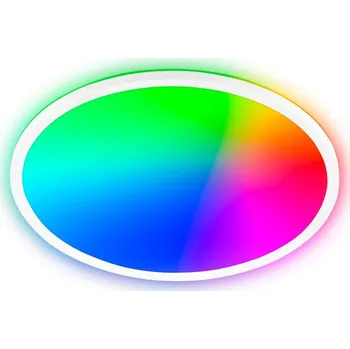 BRILONER Slim svítidlo LED panel pr.42 cm - 22W, 3000lm, LED, stmívatelné, dálkový ovladač, RGBIC, bílé 7694016