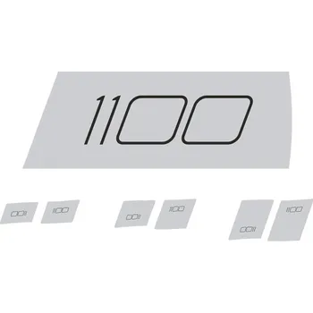 Cyklotrenažér DT Swiss nálepky - sada ARC 1100 Dicut 29x20 DB (Chrome)