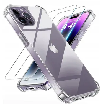 Pouzdro na mobilní telefon Zadní Kryt pro Apple iPhone 14 MAX, zesílené rohy, bezbarvý