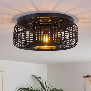 Brilliant 97181/76 Stropní svítidlo CROSSTOWN černý bambus průměr 45cm