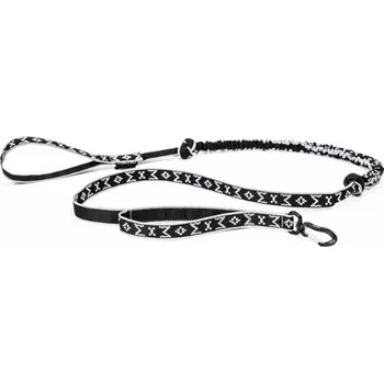 Vodítko pro psa Manmat vodítko s amortizérem a ALU karabinou stříbrné 2,3 m