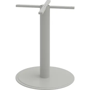 CNK 730 600 – Noha centrální kruh 60 cm, v. 73 cm - Šedý kov