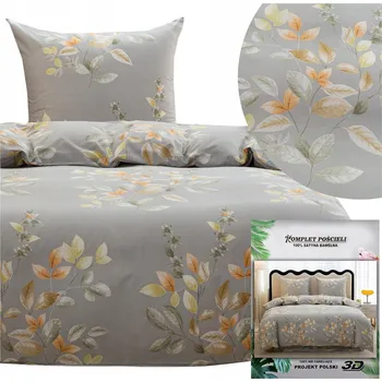 Povlečení Povlečení 140x200 2dílná sada povlak 70x80 saténové Maria listy