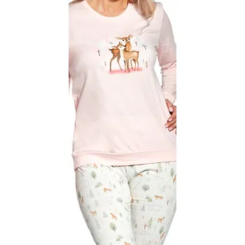 Dámské noční prádlo Cornette dámské pyžamo bavlna růžové, velikost XXL