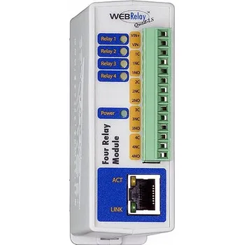 Síťový vysílač 2N 9137411E - IP relé se čtyřmi výstupy – externí, PoE