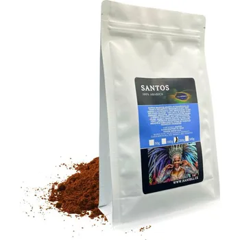 Káva Santos Brazilia – mletá káva 100% Arabica, čerstvě pražená 100 g
