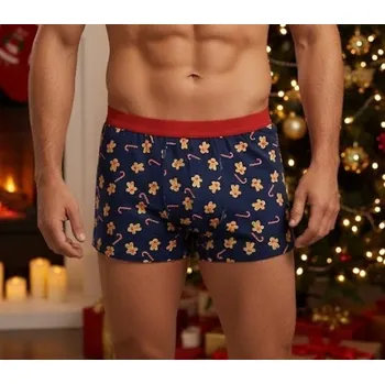 Boxerky Pánské boxerky slipy SUŠENKA dárek k Vánocům v ozdobné krabičce M