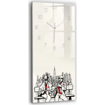 Hodiny Nástěnné hodiny Wallfluent černé 30 cm