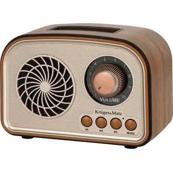 Radiopřijímač Kruger&Matz KM0834 Přenosné Bluetooth rádio AM/FM, 3,7 V; 1200 mAh