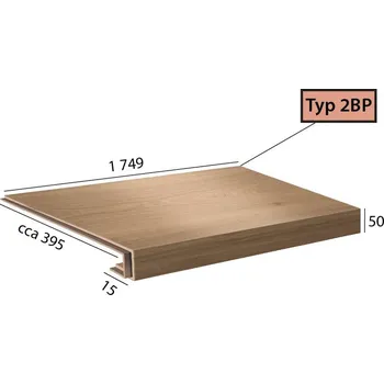 Schodiště Vinylové schody Brased Longline Step 2BP - 1083 Dub pískový