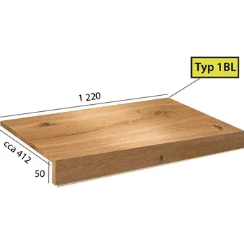 Schodiště Vinylové schody BRASED Ecoline Step 1BL - 9590 Dub královský hnědý
