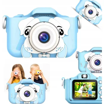 Digitální fotoaparát Dětský fotoaparát R2 X5 piesek 8 Mpx modrý